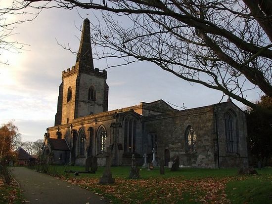 Church of St. Edith of Polesworth in Orton-on-the-Hill, Leicestershire (photo by Rob Farrow) 