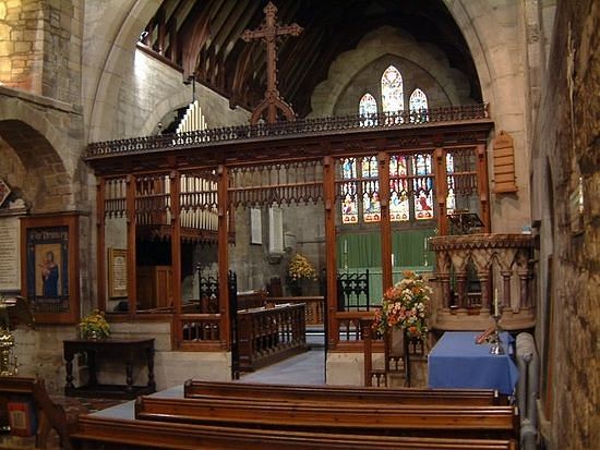 Interior of Polesworth Abbey, Warwickshire