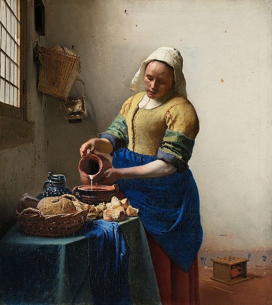 The Milkmaid, by Jan Vermeer.