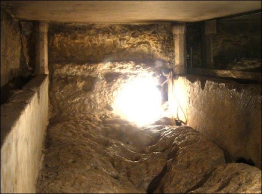 The empty tomb of the Holy Virgin in Jerusalem