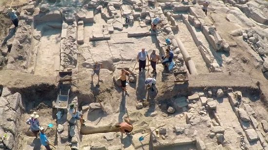 Other aerial views of the newly discovered Early Christian basilica in the rock city of Perperikon in Southern Bulgaria. Photos: bTV