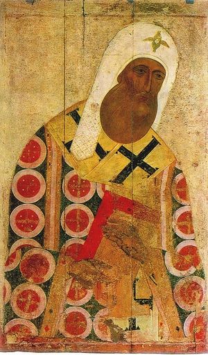 Святитель Петр Московский. Икона XV века