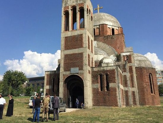 The Orthodox church on the Pristina University campus. Photo: BIRN.