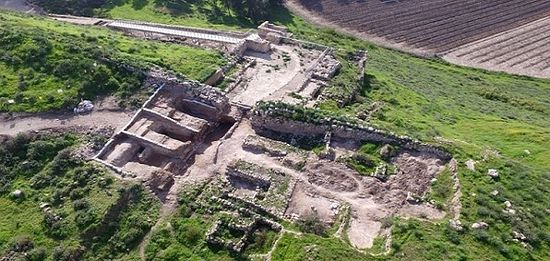 Excavation of gate complex of biblical city of Lachish in the Judean foothills