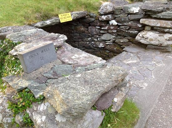 Holy well of St. Finbarr at Gougane Barra. Photo: Trover.com.