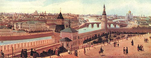 Индейцев – Панорама Москвы в 1850 году