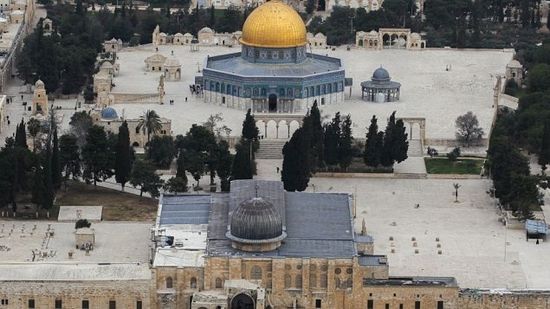 Aerial view of the Temple Mount (Nati Shohat/Flash90)