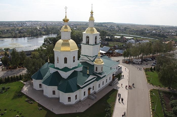 Казанский храм, который будет вознесён на небо. Фото: Из архива монастыря