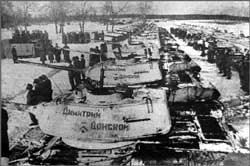 Колонна танков имени Димитрия Донского, 1944 г.