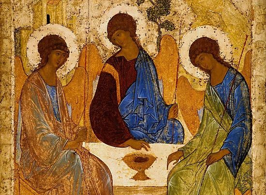 Holy Trinity (Troitsa). Andrey Rublev, 1425-1427