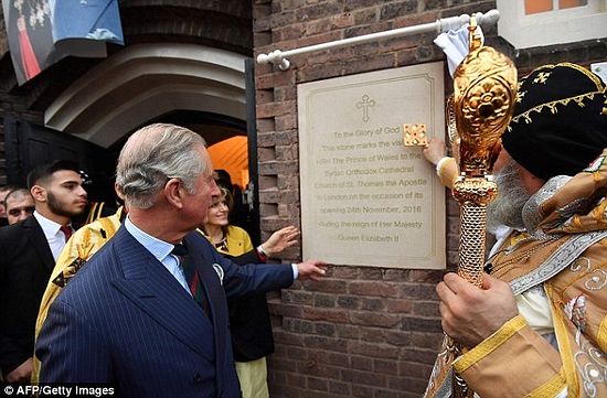 At the joyous event, the first Syrian Orthodox Church in Britain was consecrated, and Prince Charles used the opportunity to discuss the grave suffering in Syria