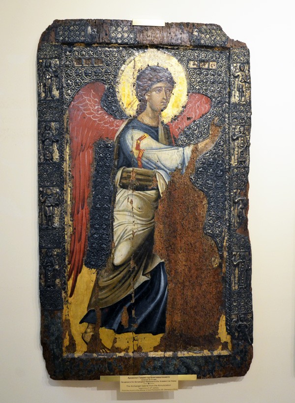 Archangel Gabriel. The Annunciation.. Early 12th c., Ochrid