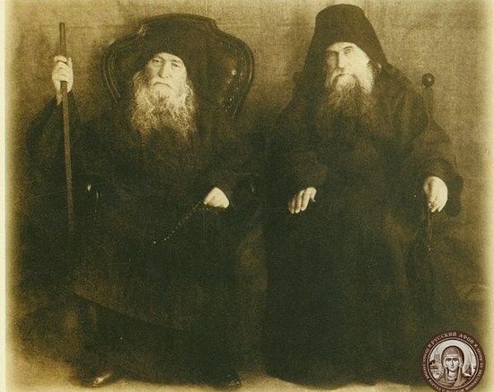 Афонские старцы Макарий (Сушкин) и Иероним (Соломенцов)