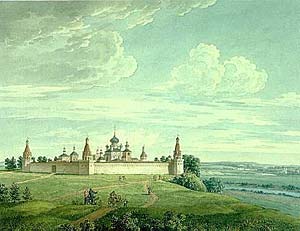 Симонов монастырь, в котором Иосиф был архимандритом (худ. И.Лавров, 1810-е гг.).