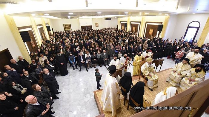 The new parish's first Liturgy. Photo: Antiochian Patriarchate - Facebook