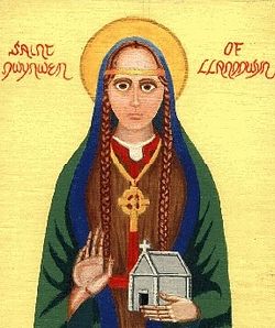 A modern icon of St. Dwynwen (of unknown origin)