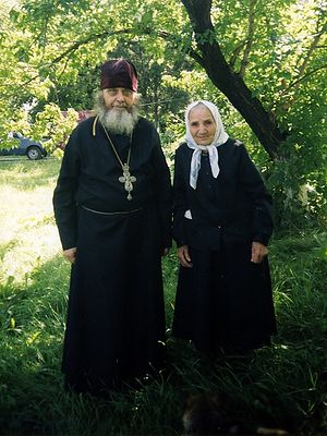 Схимонахиня Павла с о.Гавриилом (Стародубом)