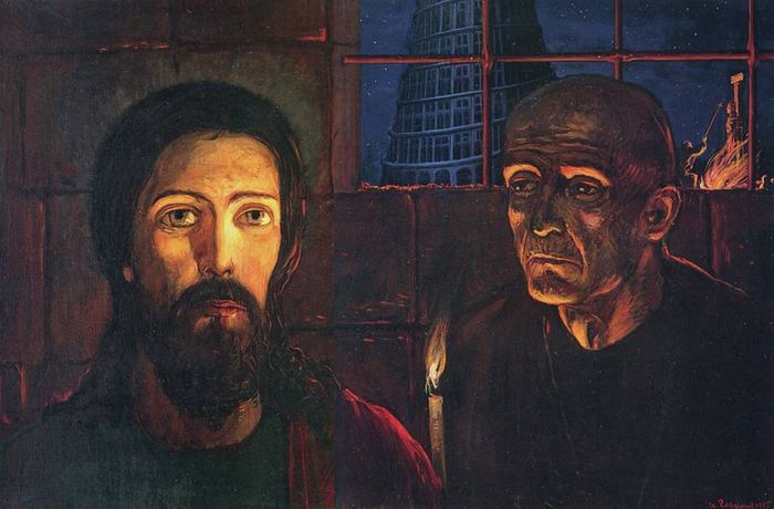 Великий Инквизитор. Левая часть триптиха И. Глазунова.
