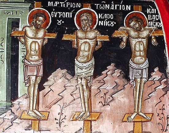 Martyrs Eutropius and Cleonicus of Amasea, and Basiliscus of