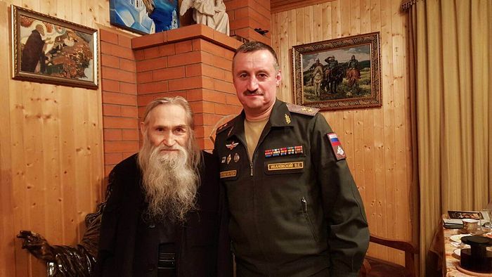 Генерал-лейтенант В.С.Ивановский и старец Илий