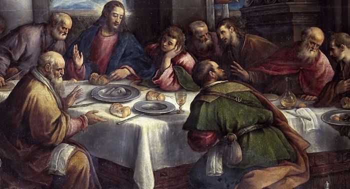 Тайная Вечеря (фрагмент). Франческо Бассано. 1586