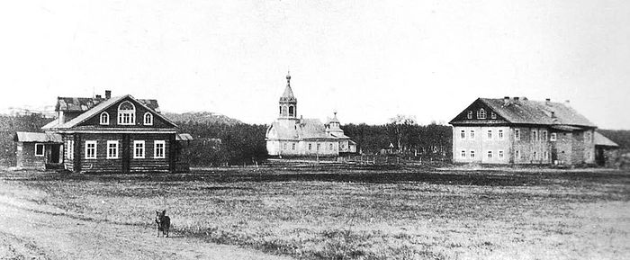Свято-Троицкий Трифонов Печенгский монастырь. Фотография начала XX века