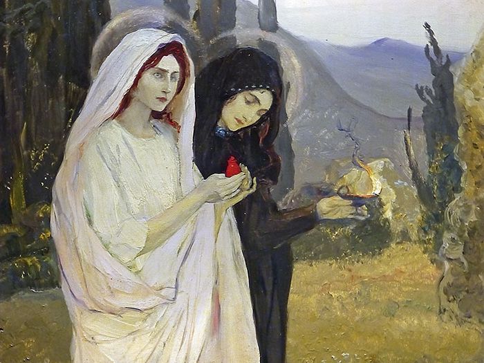 The Myrrhbearing Women. M.Nesterov. 1901