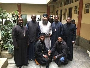 Fr. Silouan with the Orthodox Africa Nairobi Diocese Board of Directors. Photo: facebook.com/orthodoxafrica 