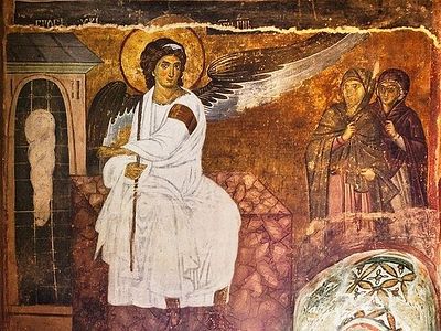 Жены-мироносицы у гроба. Явление Ангелов