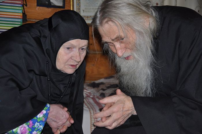 Схиархимандрит Илий и монахиня Анастасия