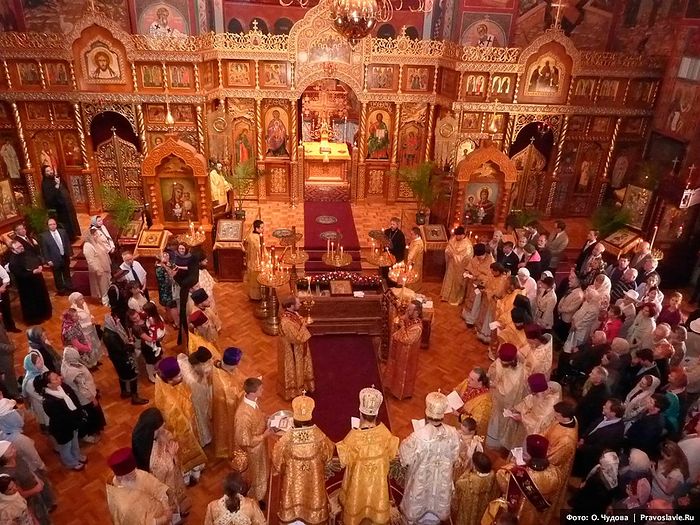 Inside the San Francisco cathedral. Photo: Pravoslavie.ru.