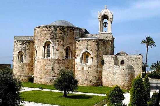 St. John's church, Byblos (Jbeil), Lebanon. Photo: habeeb.com