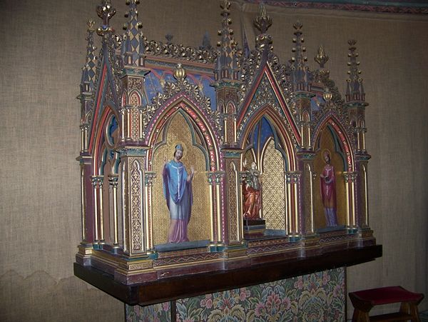 The reliquaries of Sts. Samson and Maglorius at Dol Cathedral, Brittany (source - Dol-pleinefougeres.catholique.fr)