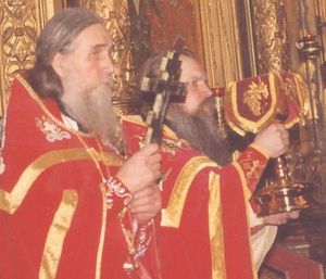Последняя Пасха в сослужении с архимандритом Иннокентием (Просвирниным). 1994 год