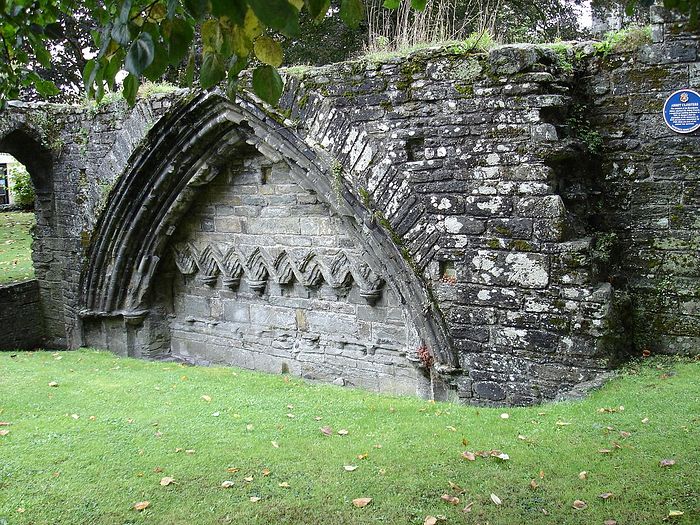 Some ruins of Tavistock Abbey, Tavistock, Devon