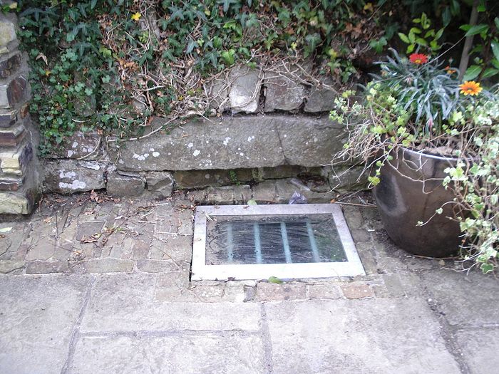 The well covering at Chittlehampton, Devon (photo provided by the vicar of Chittlehampton)
