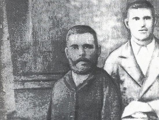 Григорий Журавлёв с братом Афанасием. Фото кон. 19 века