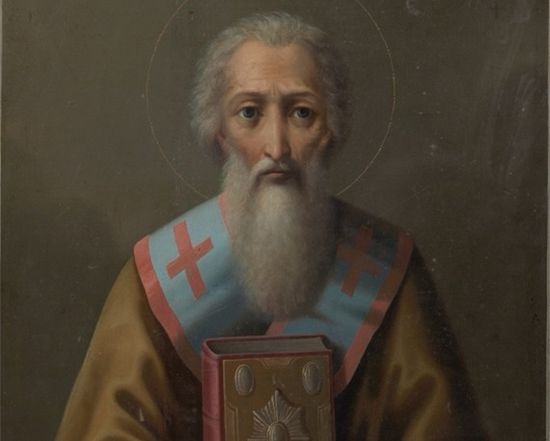 Святой Лев, папа Римский. Икона письма Григория Журавлёва