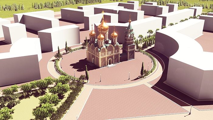 Пројекат руско-србског храма у градској грађевинској зони, Бања Лука
