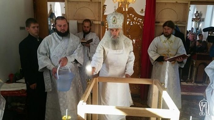 The consecration of the altar on September 8, 2017.