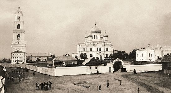 View of Diveyevo Monastery from the south. 1903