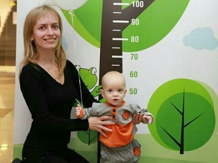 Диана Денисенко с сыном Богданом