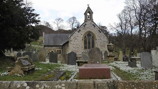 The Church of St.Tysilio in Llantysilio, Denbighshire
