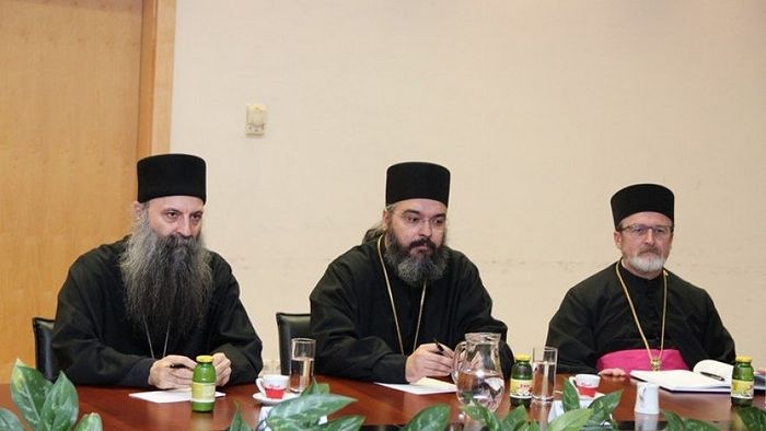 Митрополит загребачко-љубљански Порфирије и Епископ далматински Никодим