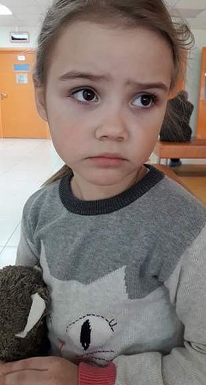 The latest picture of Little Anna in the hospital in Voronezh