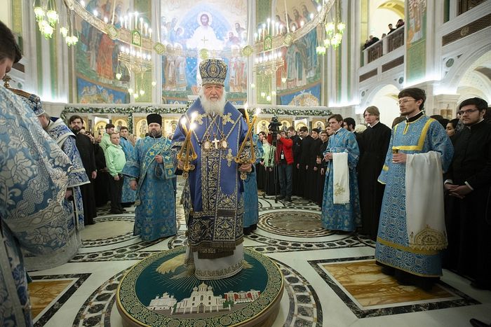 14 марта Святейший Патриарх Кирилл возглавит вечернее богослужение в Сретенском монастыре