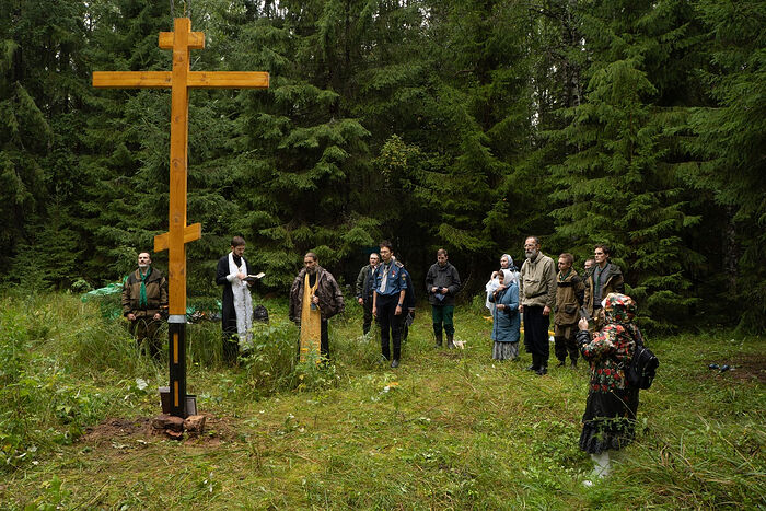 Поклонный Крест в память исповедницы веры Христовой Валентины Троицкой установлен на месте Вожегодского лагпункта