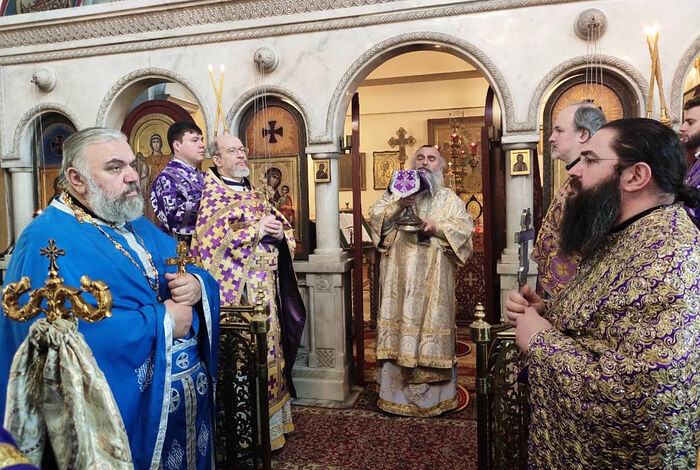 Иерарх Грузинской Церкви совершил Литургию в московском храме, где окормляется грузинская православная диаспора