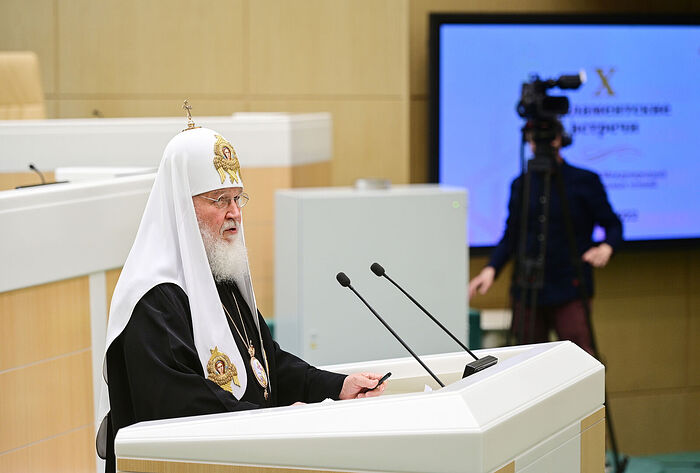 Святейший Патриарх Кирилл принял участие в X Парламентских встречах в Совете Федерации