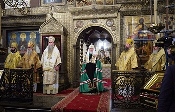Проповедь в день памяти святителей Московских после Литургии в Успенском соборе Московского Кремля